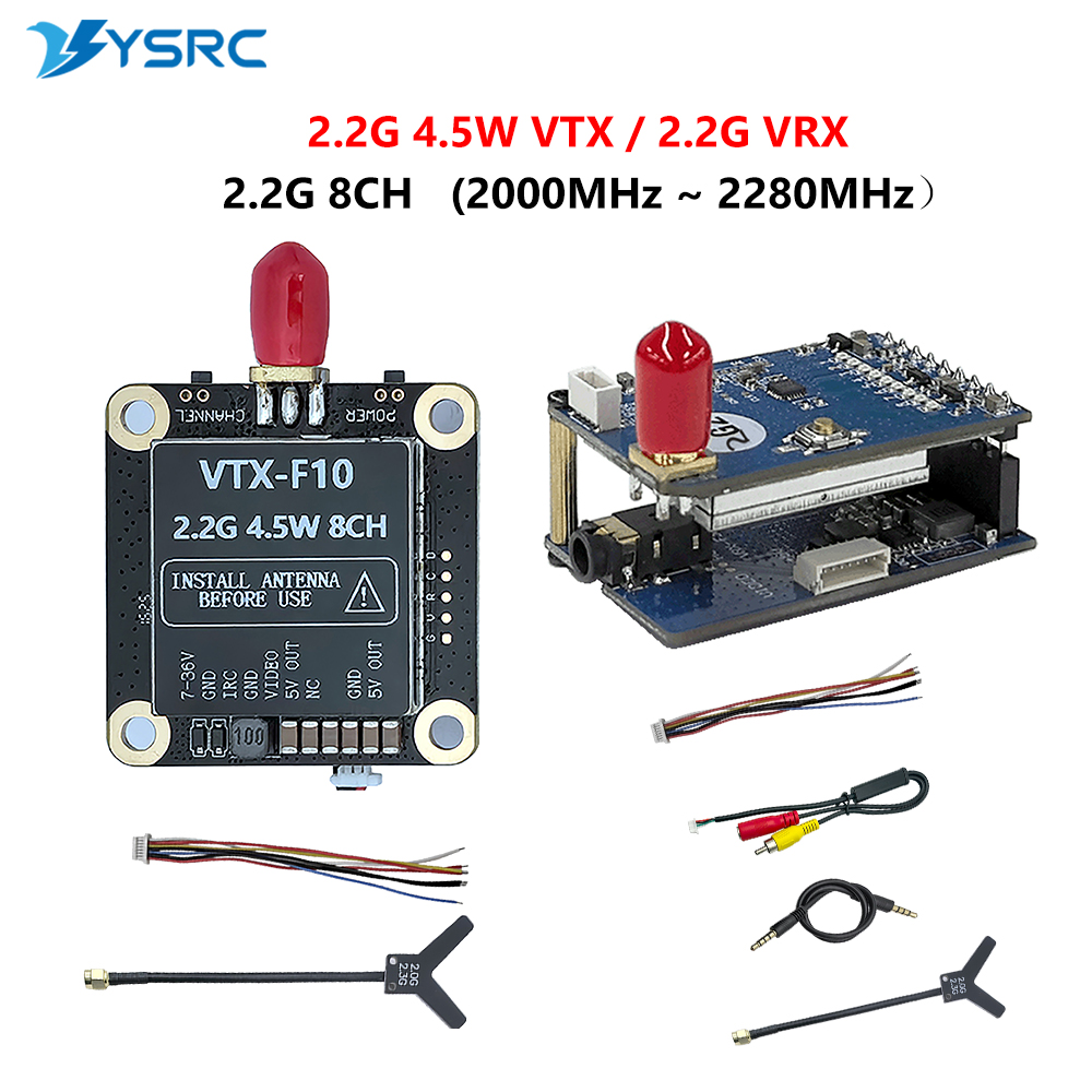 2.0-2.2G 4.5W VTX 8CH FPV Vide - Fpv Drone Transmitter 评论和价格